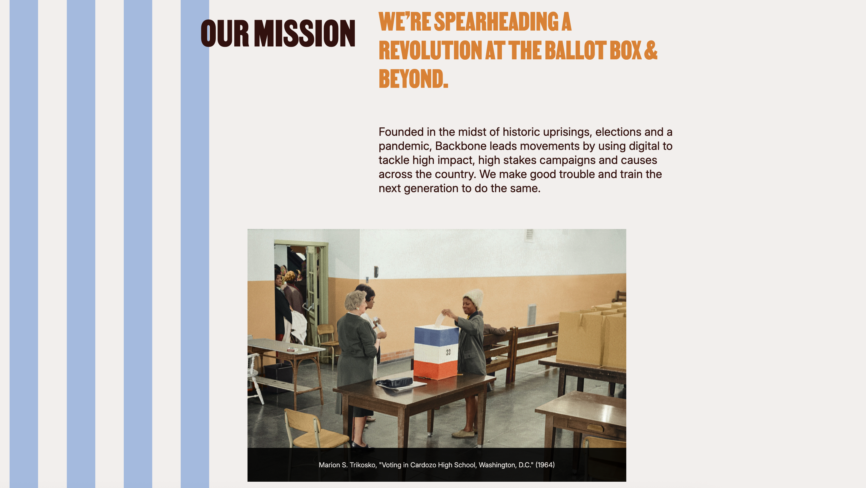 A screenshot of the redesigned Backbone website.